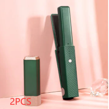 Tarakme Cordless Mini Ceramic Hair Straightener & Curler — 2-in-1 Smart Styling for Effortless Beauty