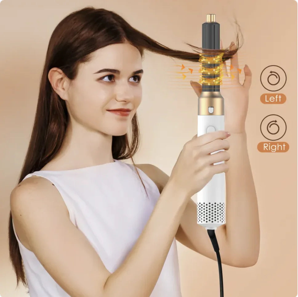 Beauty Professional 1000W Hair Styler 5-in-1 Multi-functions Hair Dryer Blower Hair Straightener Curling Styling Tools Set