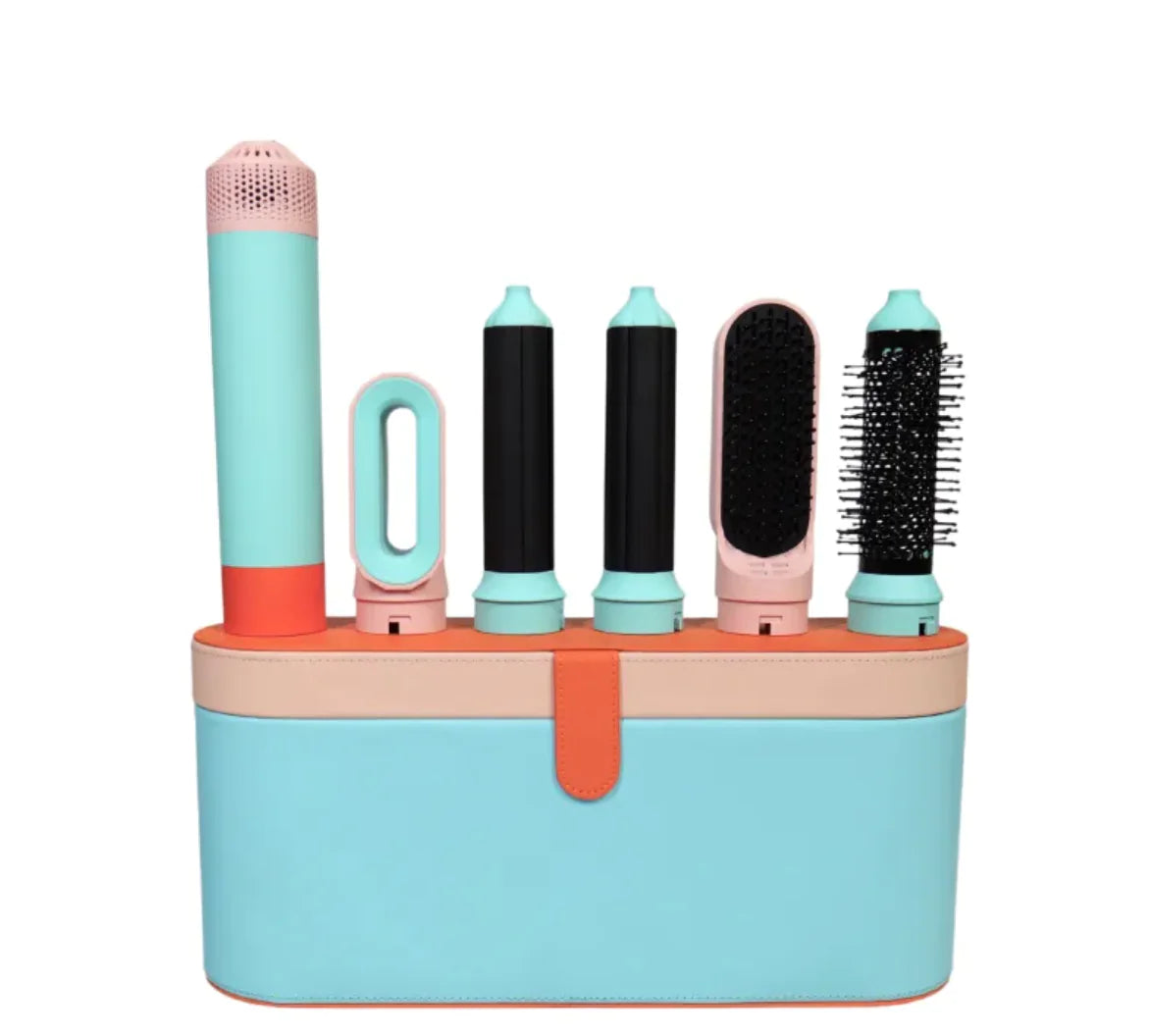 Tarakme HQ Mixed Pro Complete Long Hair Styling Set β Multi Styler with Air-Wrap Curling & Straightening Technology | Salon Results at Home