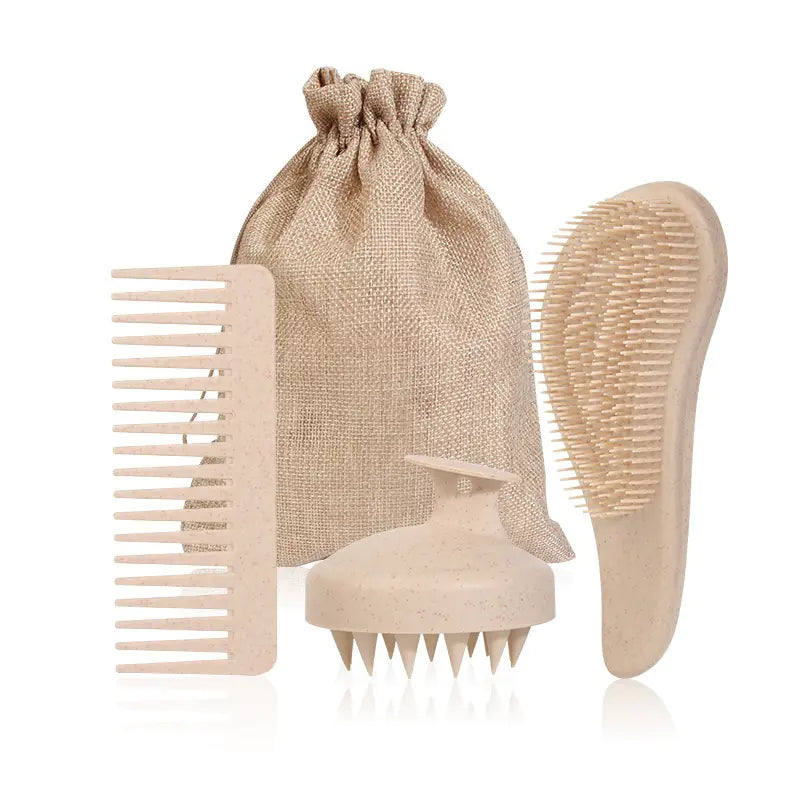 Most selling 2025 Wheat Straw Handle Comb Set
