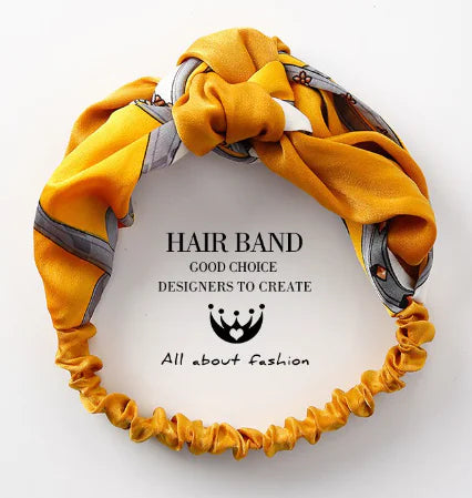 Retro Two-Tone Knotted Hair Band Korean Hair Accessory