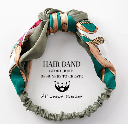 Retro Two-Tone Knotted Hair Band Korean Hair Accessory