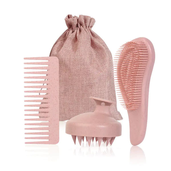 Most selling 2025 Wheat Straw Handle Comb Set