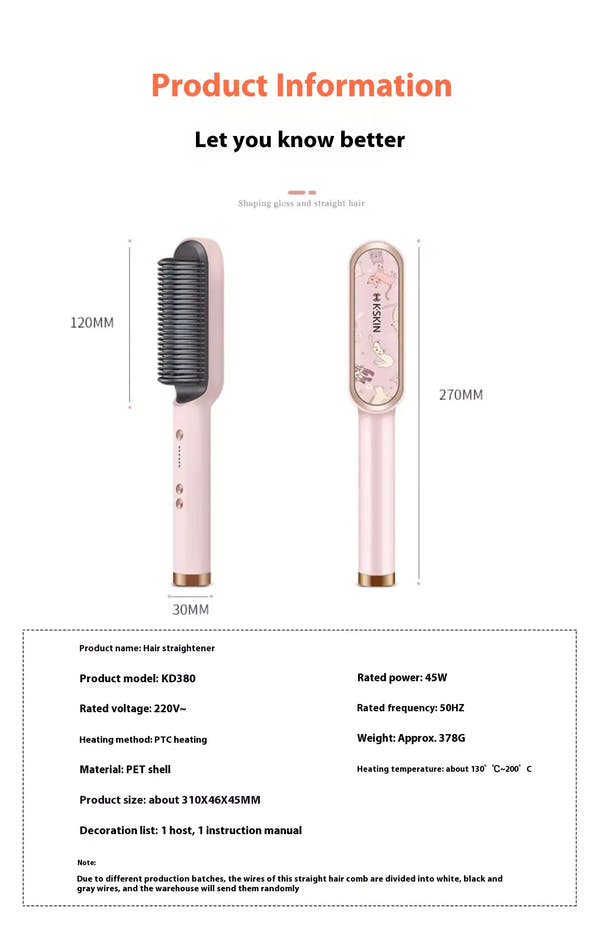 New Trend 2025 Universal Alloy Electric Hair Comb