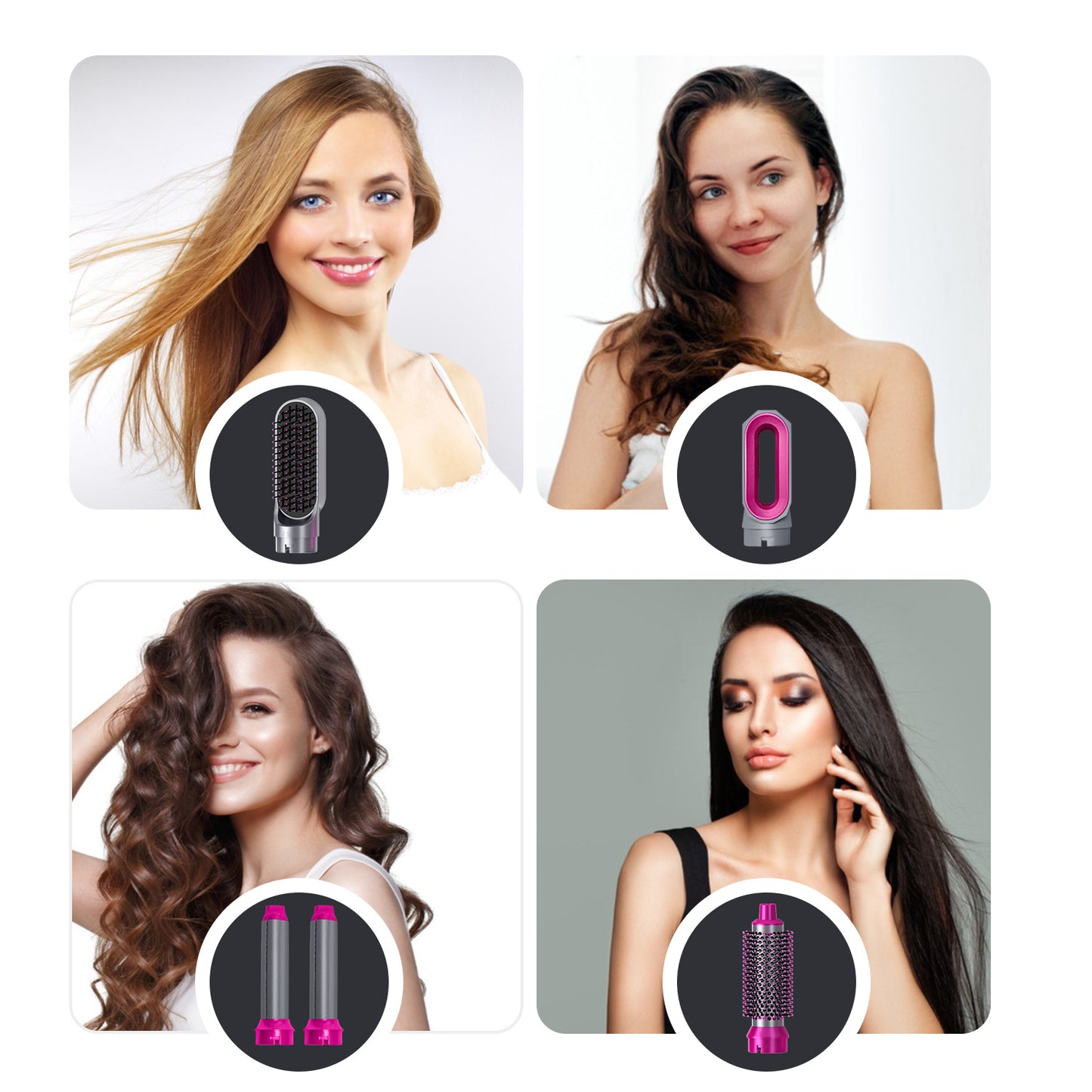 AirStyler 5-in-1 Hair Dryer & Curling Brush Set – Dry, Curl, Straighten, Volumize & Shine with One Powerful Tool!