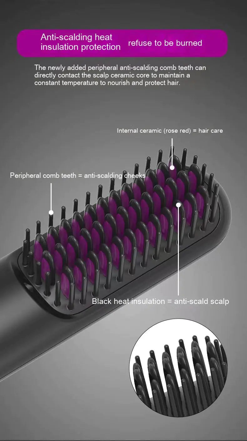 New  2025 Mini Wireless Hair Straightener