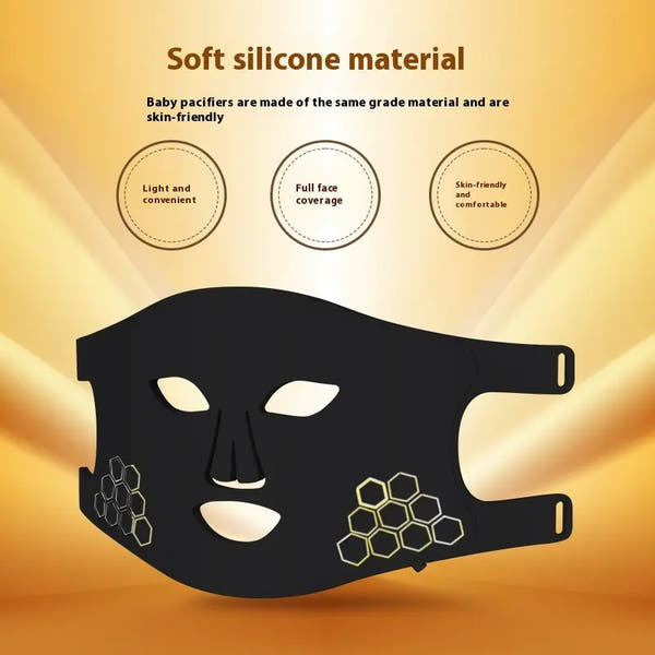 New Silicone LED Photon Therapy Face Mask
