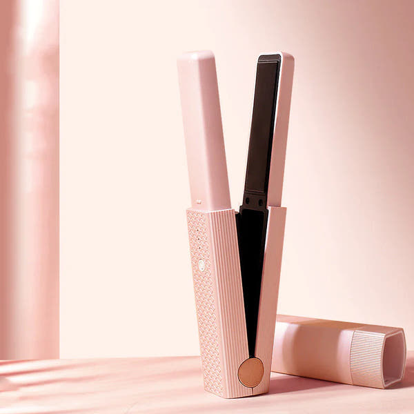 Tarakme Cordless Mini Ceramic Hair Straightener & Curler — 2-in-1 Smart Styling for Effortless Beauty